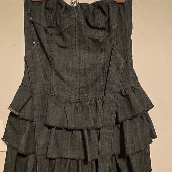 Denim strapless dress - Picture 2 of 2